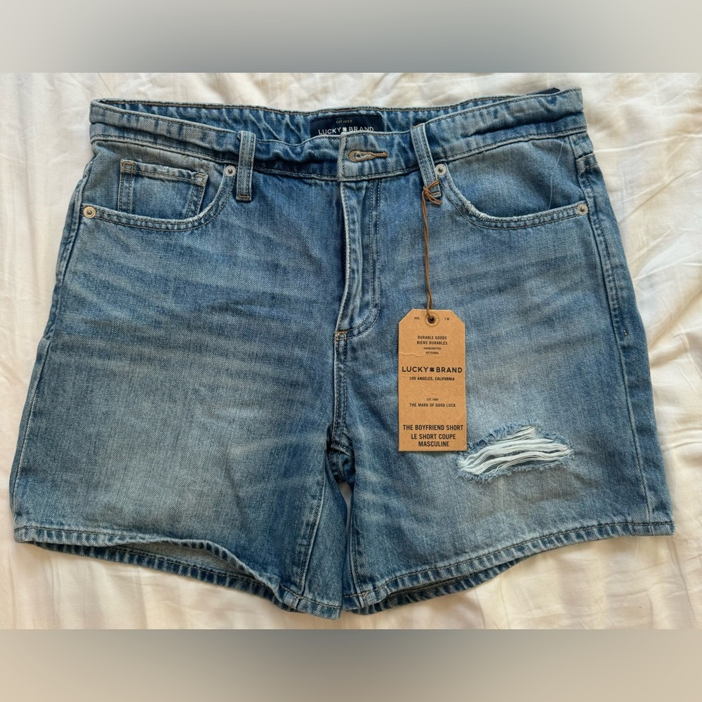 NWT Lucky Brand Boyfriend Jean Shorts